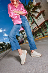 FitFlop - F-Mode Leather/Suede Flatform Sneakers