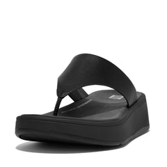 FitFlop - F-Mode Leather Flatform Toe-Post Sandals