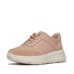 FitFlop - F-Mode Leather/Suede Flatform Sneakers