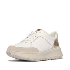FitFlop - F-Mode Leather/Suede/Metallic Flatform Sneakers