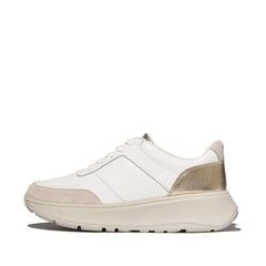 FitFlop - F-Mode Leather/Suede/Metallic Flatform Sneakers