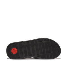 FitFlop - F-Mode Metallic-Leather/Webbing Flatform Fisherman Sandals