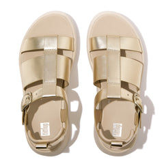FitFlop - F-Mode Metallic Leather Flatform Fisherman Sandals