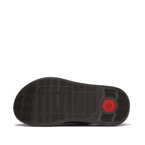 FitFlop F-MODE Stack Leather Back-Strap Toe-Post Sandals