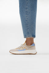 FitFlop - F-Mode Knit/Suede Flatform Slip-On Laced Trainers