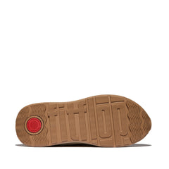 FitFlop - F-Mode Knit/Suede Flatform Slip-On Laced Trainers
