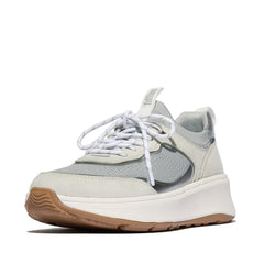 FitFlop - F-Mode Knit/Suede Flatform Slip-On Laced Trainers