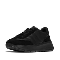 FitFlop - F-Mode T-Toe Wave Leather/Suede Sneakers