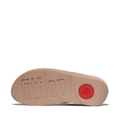 FitFlop - Fino Crystal Chain Leather Toe-Post Sandals
