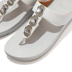 FitFlop - Fino Crystal Lock Toe-Post Sandals