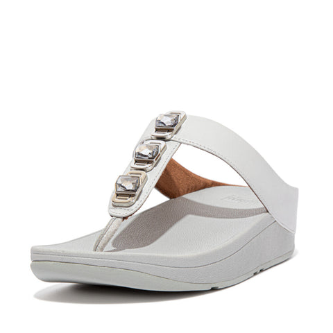 FitFlop - Fino Crystal Lock Toe-Post Sandals