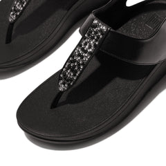 FitFlop - Fino Crystal Mix T-Strap Sandals