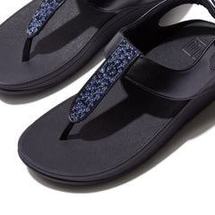 FitFlop - Fino Crystal Mix T-Strap Sandals