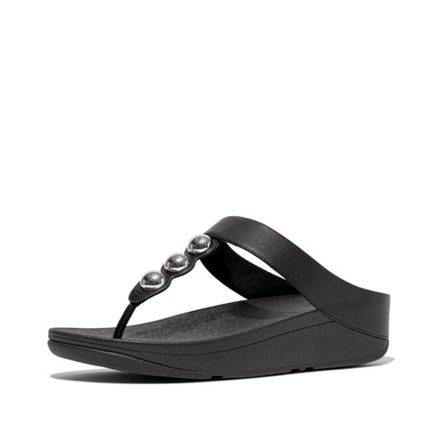 FitFlop - Fino Mirror-Dome Leather Toe-Post