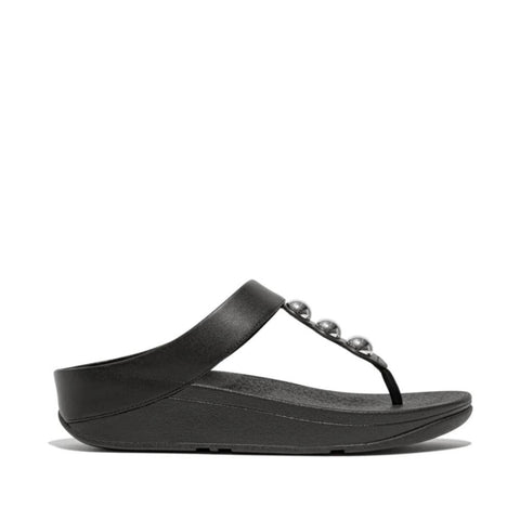 FitFlop - Fino Mirror-Dome Leather Toe-Post