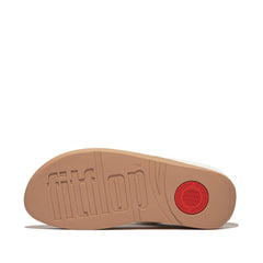 FitFlop - Fino Mirror-Dome Leather Toe-Post Sandals