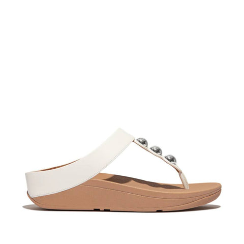 FitFlop - Fino Mirror-Dome Leather Toe-Post