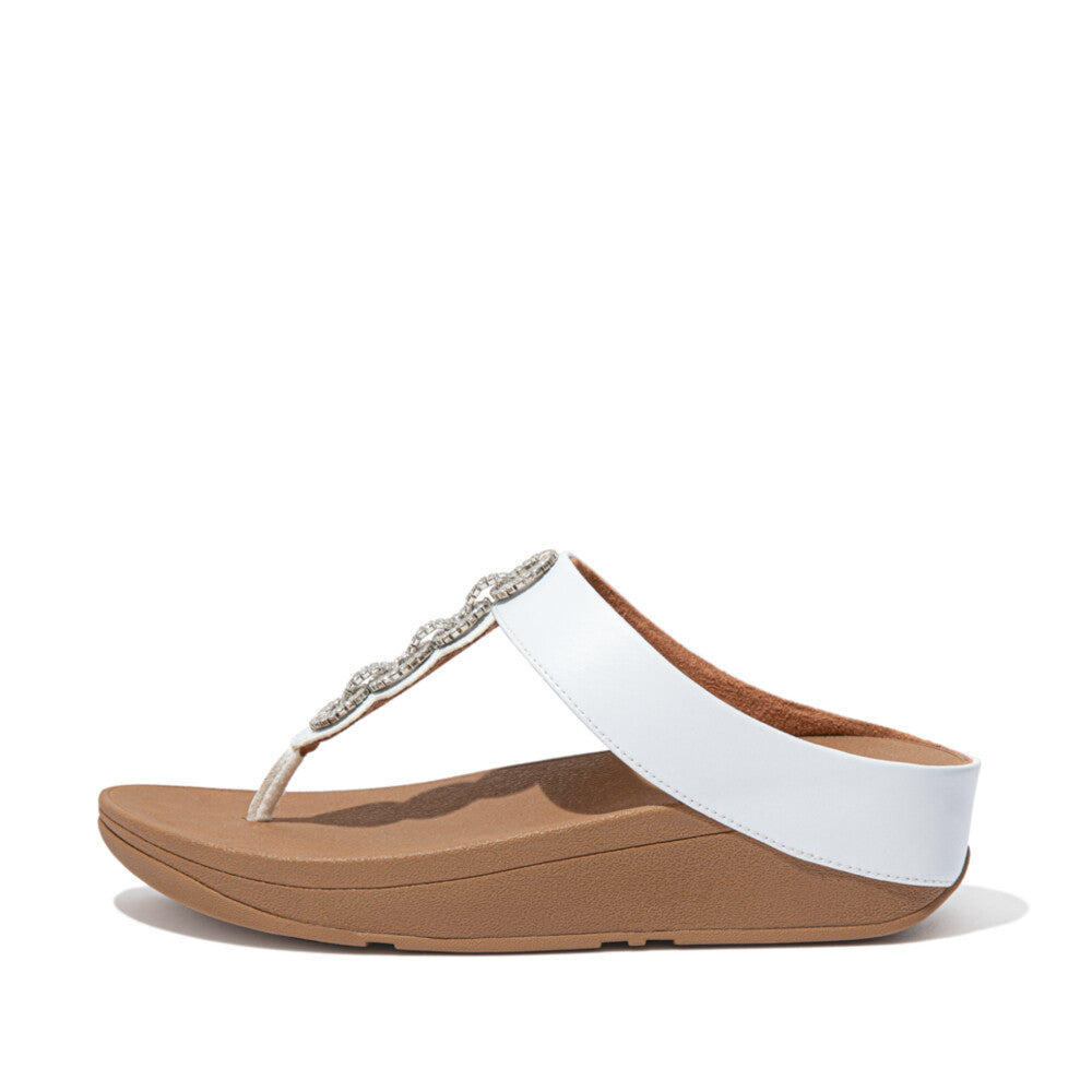 FitFlop - Fino Sparkle Toe-Post Sandals