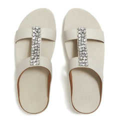 FitFlop FitFlop FINO Pearls-And-Crystal H-Bar Slides Slide