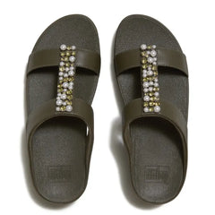 FitFlop FitFlop FINO Pearls-And-Crystal H-Bar Slides Slide