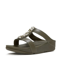 FitFlop FitFlop FINO Pearls-And-Crystal H-Bar Slides Slide