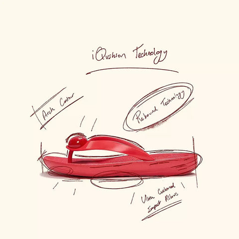 FitFlop - iQushion X Keith Haring Flip-Flops