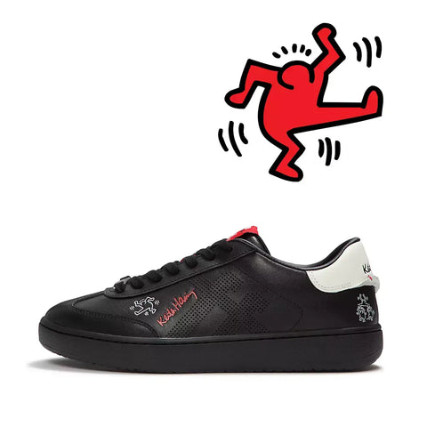 FitFlop - Dash X Keith Haring Leather Sneakers