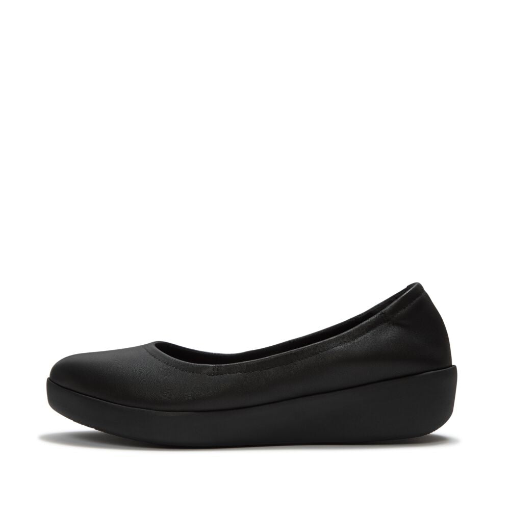 FitFlop - Flowform Leather Ballerina