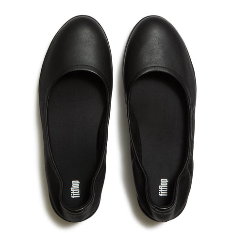 FitFlop - Flowform Leather Ballerina