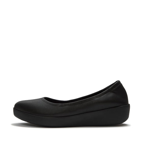 FitFlop - Flowform Leather Ballerina