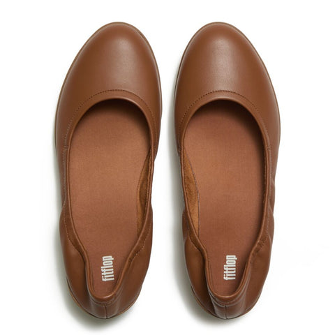 FitFlop - Flowform Leather Ballerina