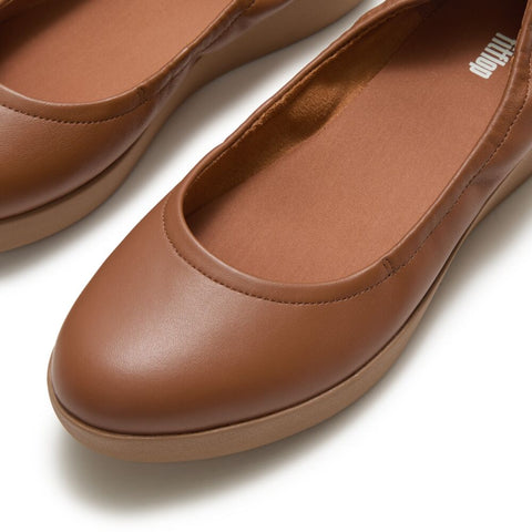 FitFlop - Flowform Leather Ballerina