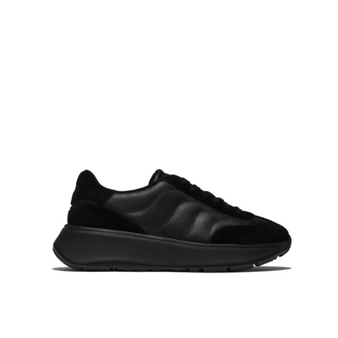 FitFlop F-MODE T-Toe Wave Leather Suede Sneaker
