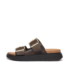 FitFlop - Gen-FF Buckle Two-Bar Leather Slides
