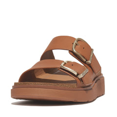 FitFlop - Gen-FF Buckle Two-Bar Leather Slides