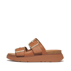 FitFlop - Gen-FF Buckle Two-Bar Leather Slides