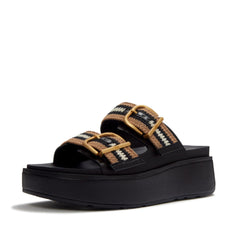 FitFlop - Gen-FF Max Buckle Stripe-Webbing Two-Bar Slides