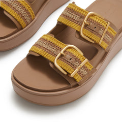 FitFlop - Gen-FF Max Buckle Stripe-Webbing Two-Bar Slides
