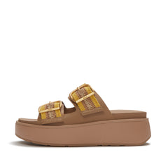 FitFlop - Gen-FF Max Buckle Stripe-Webbing Two-Bar Slides