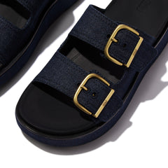 FitFlop - Gen-FF Max Buckle Two-Bar Denim Slides