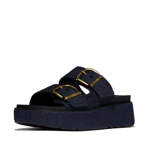 FitFlop - GEN-FF Max Buckle Two-Bar Denim Slides