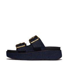 FitFlop - Gen-FF Max Buckle Two-Bar Denim Slides