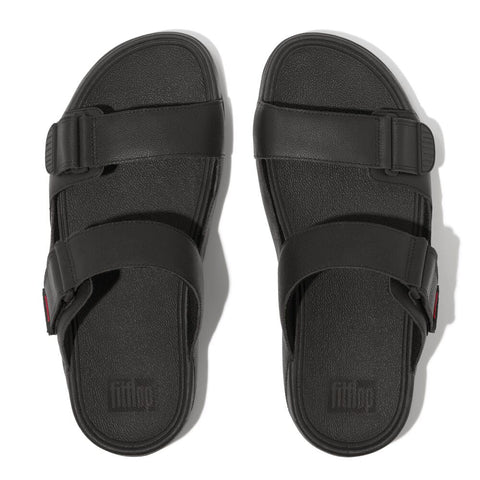 FitFlop - Gogh Mens Two-Bar Leather Slides