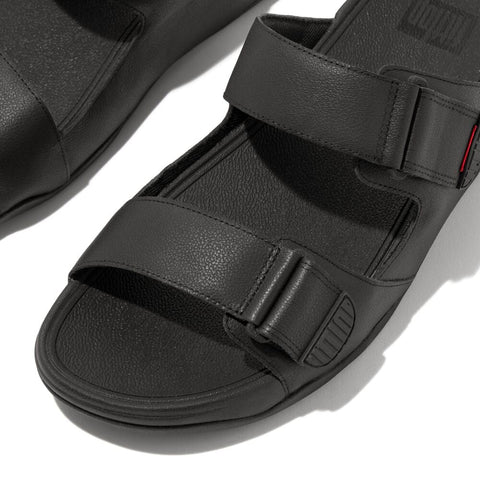 FitFlop - Gogh Mens Two-Bar Leather Slides