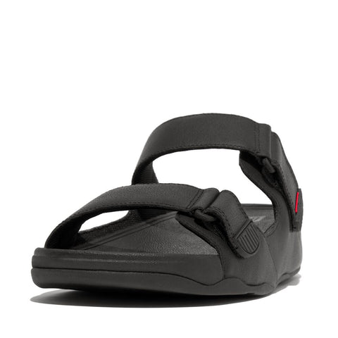 FitFlop - Gogh Mens Two-Bar Leather Slides