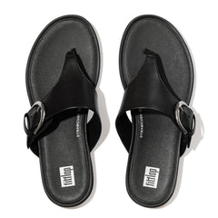FitFlop - Gracie Buckle Leather Toe-Post Sandals