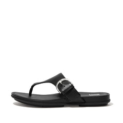 FitFlop - Gracie Buckle Leather Toe-Post Sandals