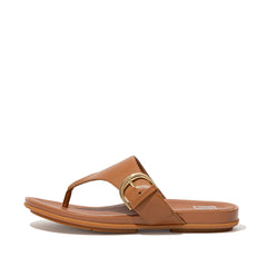 FitFlop - Gracie Buckle Leather Toe-Post Sandals