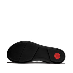 FitFlop - Gracie Crystal-Mix Leather T-Bar Sandals