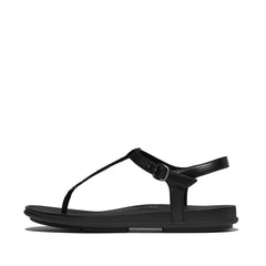 FitFlop - Gracie Crystal-Mix Leather T-Bar Sandals